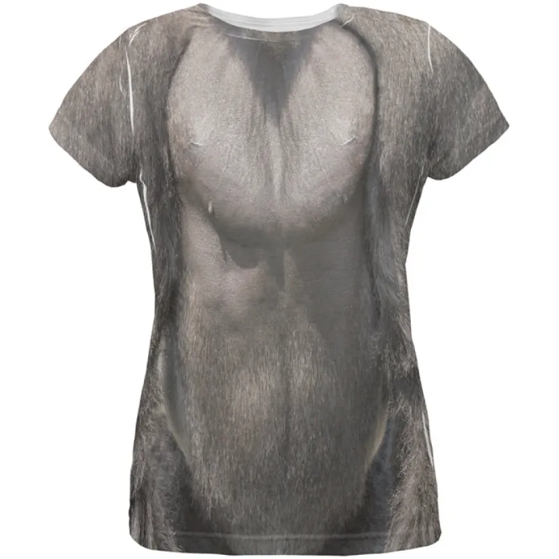 Halloween Gorilla Costume All Over Womens T Shirt sold by Old Glory