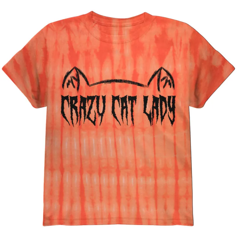 Halloween Crazy Cat Lady Youth T Shirt sold by Old Glory