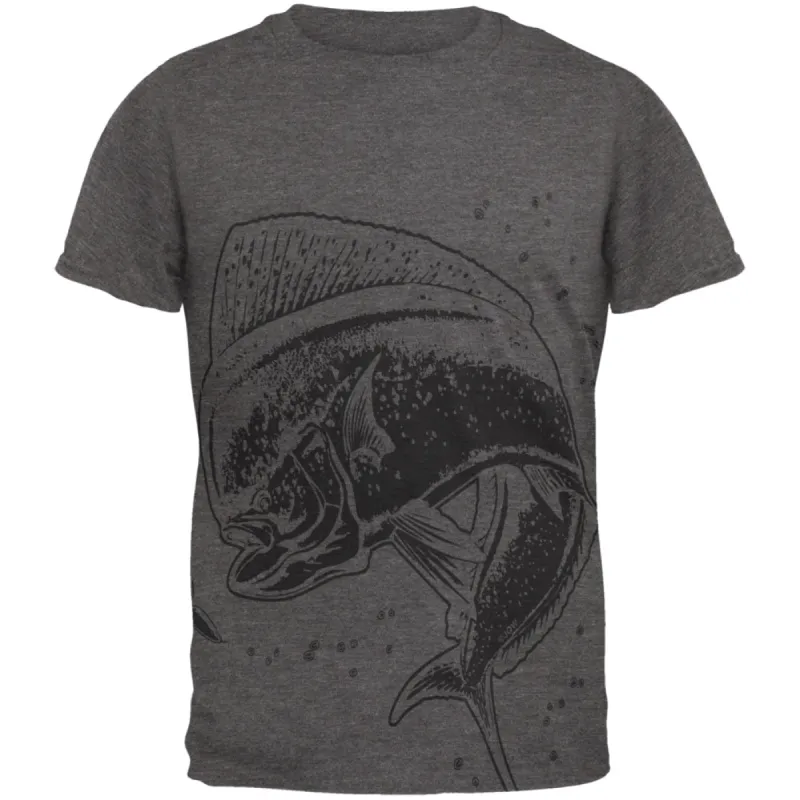 Dorado Mahi Mahi Dolphin Fish Mens Soft T Shirt sold by Old Glory