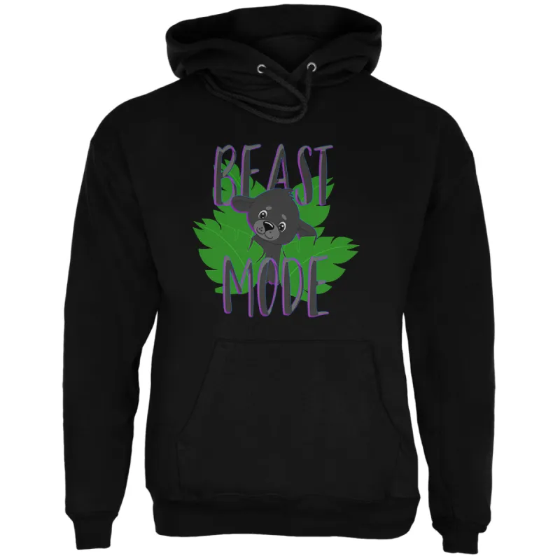 Beast Mode Cute Black Panther Cub Mens Hoodie sold by Old Glory