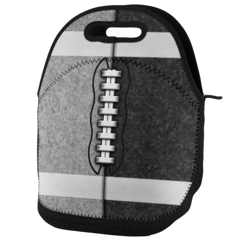 Fantasy Football Team Silver and Black Lunch Tote Bag sold by Old Glory