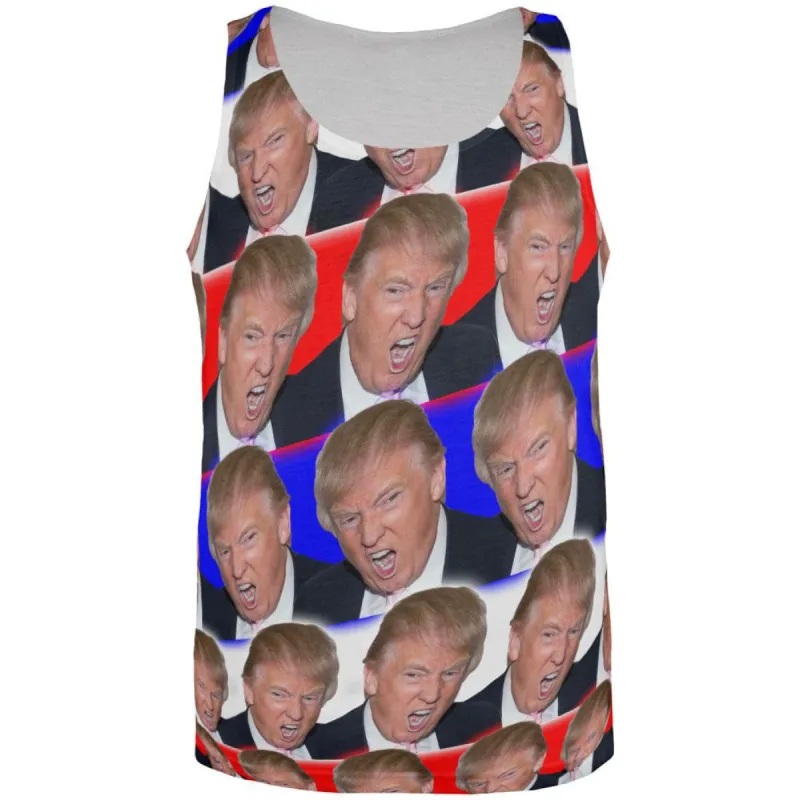 Election 2016 Trump Make America Great Funny All Over Mens Tank Top sold by Old Glory