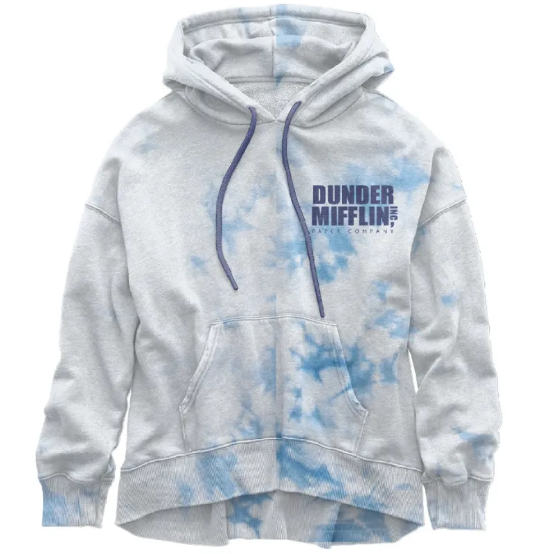 The Office - Dunder Mifflin Juniors Tie Dye Pullover Hoodie sold by Old Glory
