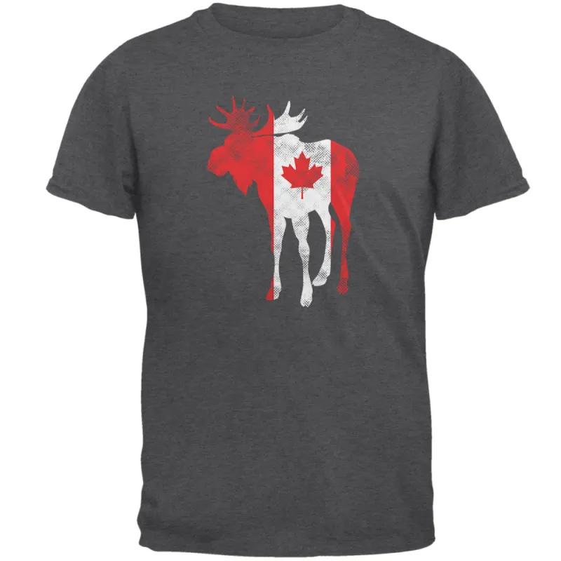 Great Canadian Moose Halftone Mens T Shirt sold by Old Glory
