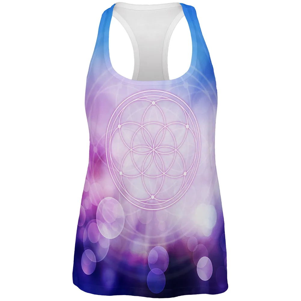 Sacred Geometry Seed of Life All Over Womens Work Out Tank Top sold by Old Glory