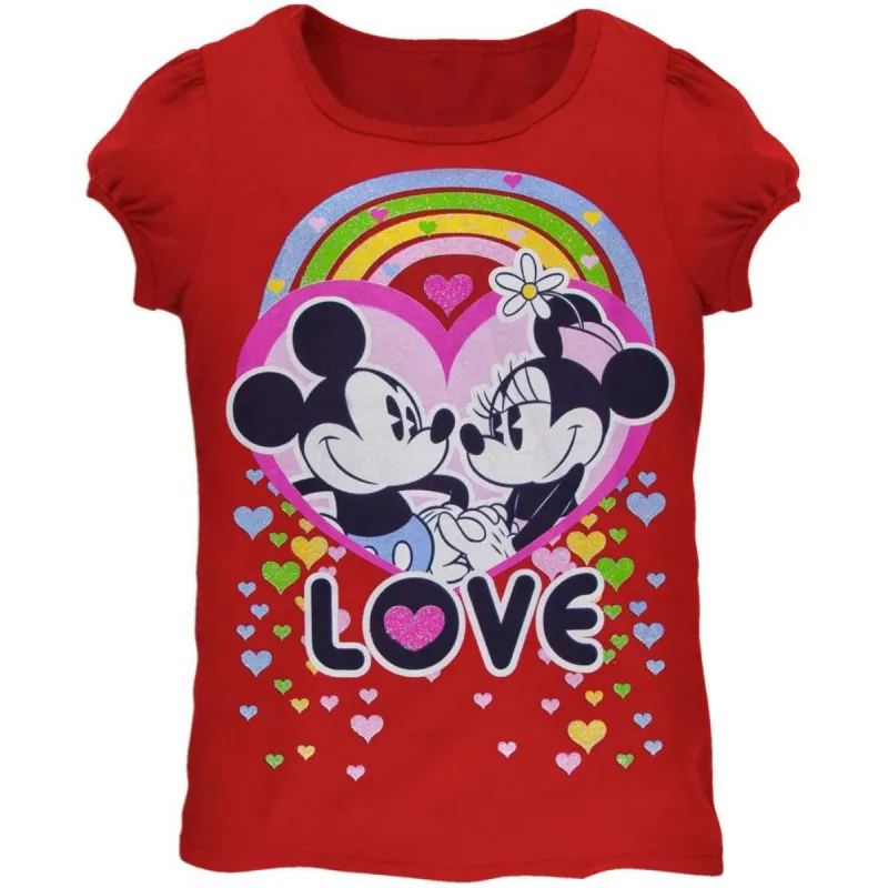 Minnie Mouse - Mickey Forever Love Juvy Girls T-Shirt sold by Old Glory