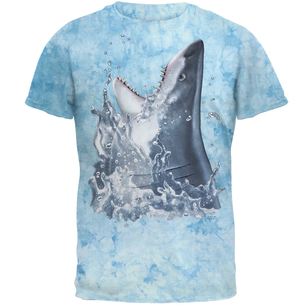 Great White Breaching Mens T Shirt sold by Old Glory
