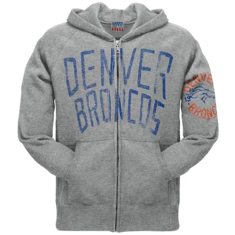 Denver Broncos - Sunday Zip Grey Hoodie sold by Old Glory