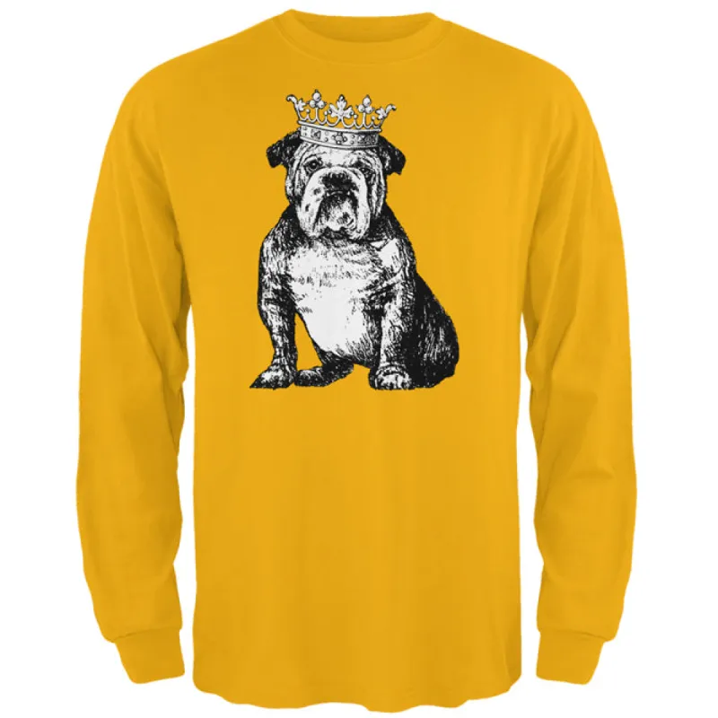 Bulldog Crown Mens Long Sleeve T Shirt sold by Old Glory