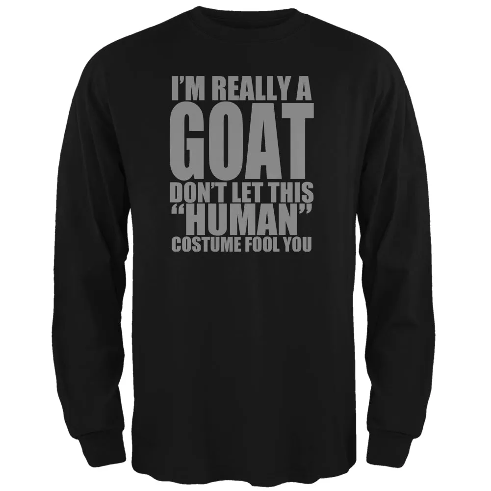 Halloween Human Goat Costume Mens Long Sleeve T Shirt sold by Old Glory