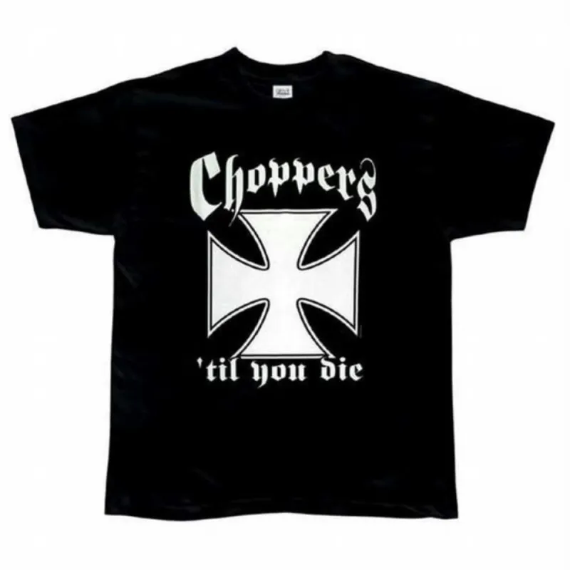 Choppers For Life - Adult Black Graphic Tee sold by Old Glory