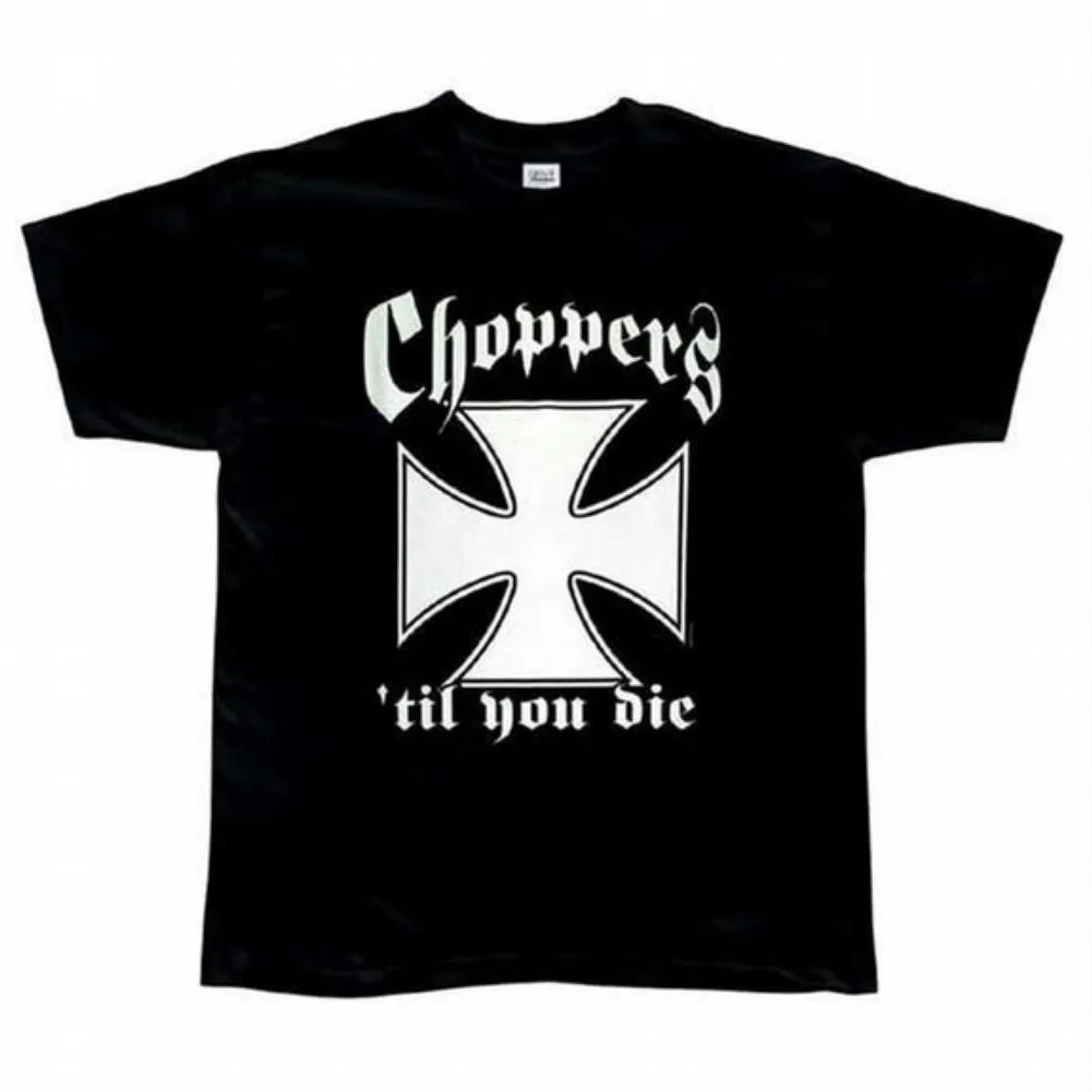 Choppers For Life - Adult Black Graphic Tee sold by Old Glory