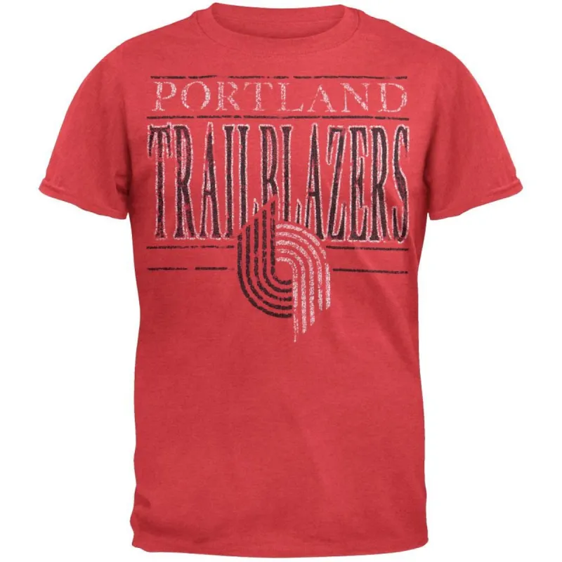 Portland Trail Blazers - Crackle Classic Logo Soft T-Shirt sold by Old Glory
