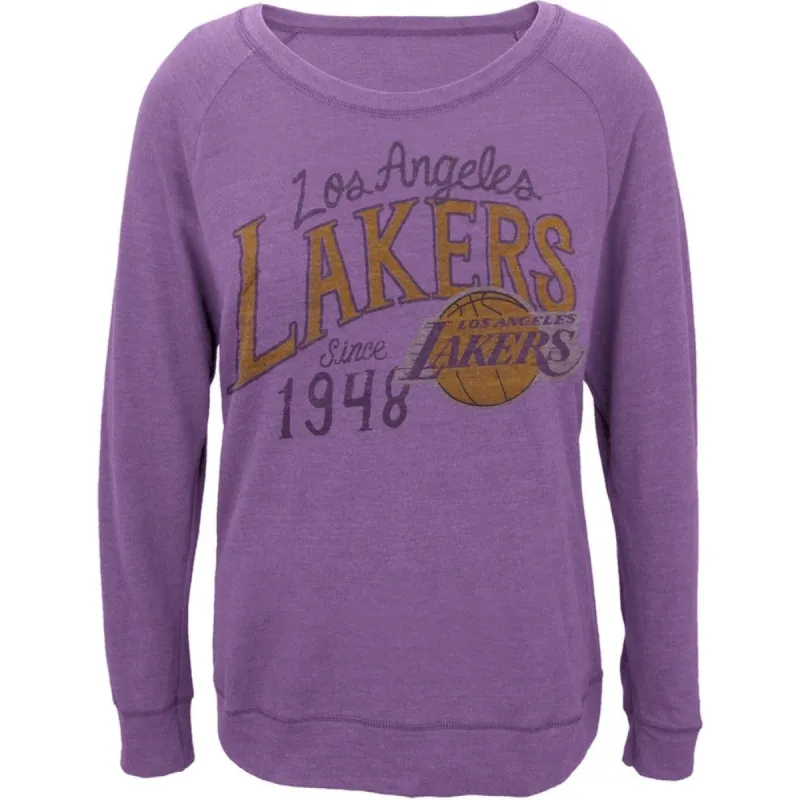 Los Angeles Lakers - Purple & Gold Juniors Long Sleeve T-Shirt sold by Old Glory
