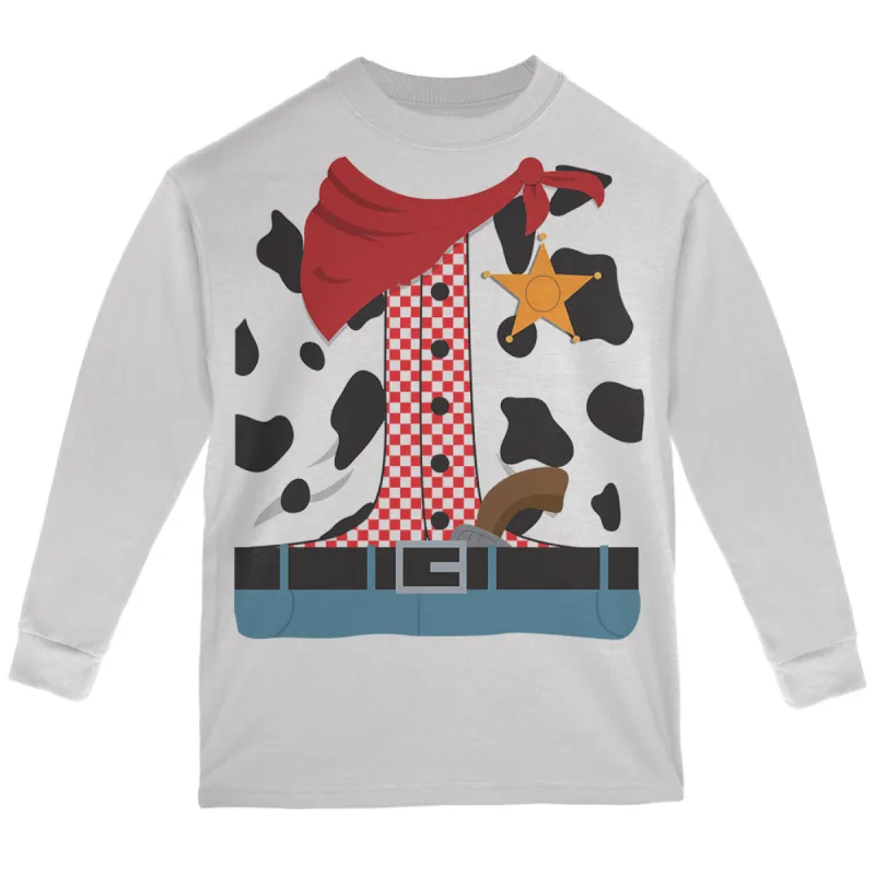 Halloween Cowgirl Costume Youth Long Sleeve T Shirt sold by Old Glory