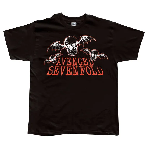 Avenged Sevenfold - Skull Bat Trio T-Shirt sold by Old Glory