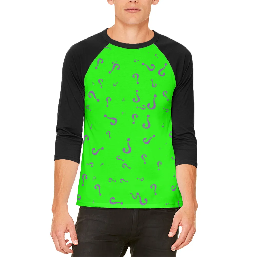 Riddle Me This Halloween Costume Mens Raglan T Shirt sold by Old Glory