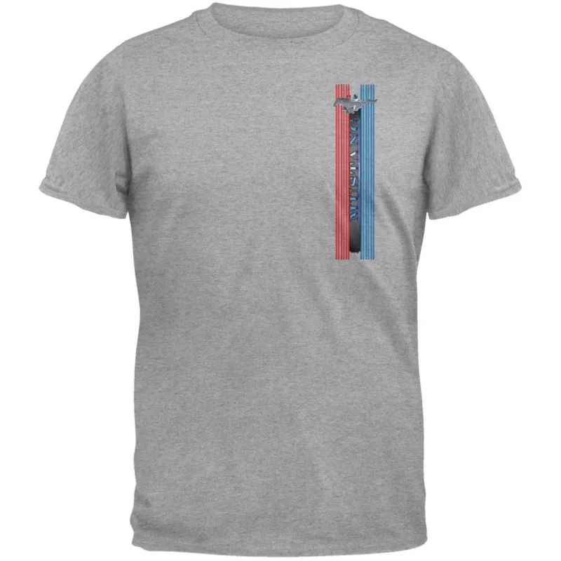 Ford - Mustang Logo Grey T-Shirt sold by Old Glory