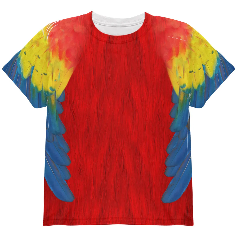 Halloween Scarlet Macaw Parrot Feathers Costume All Over Youth T Shirt sold by Old Glory