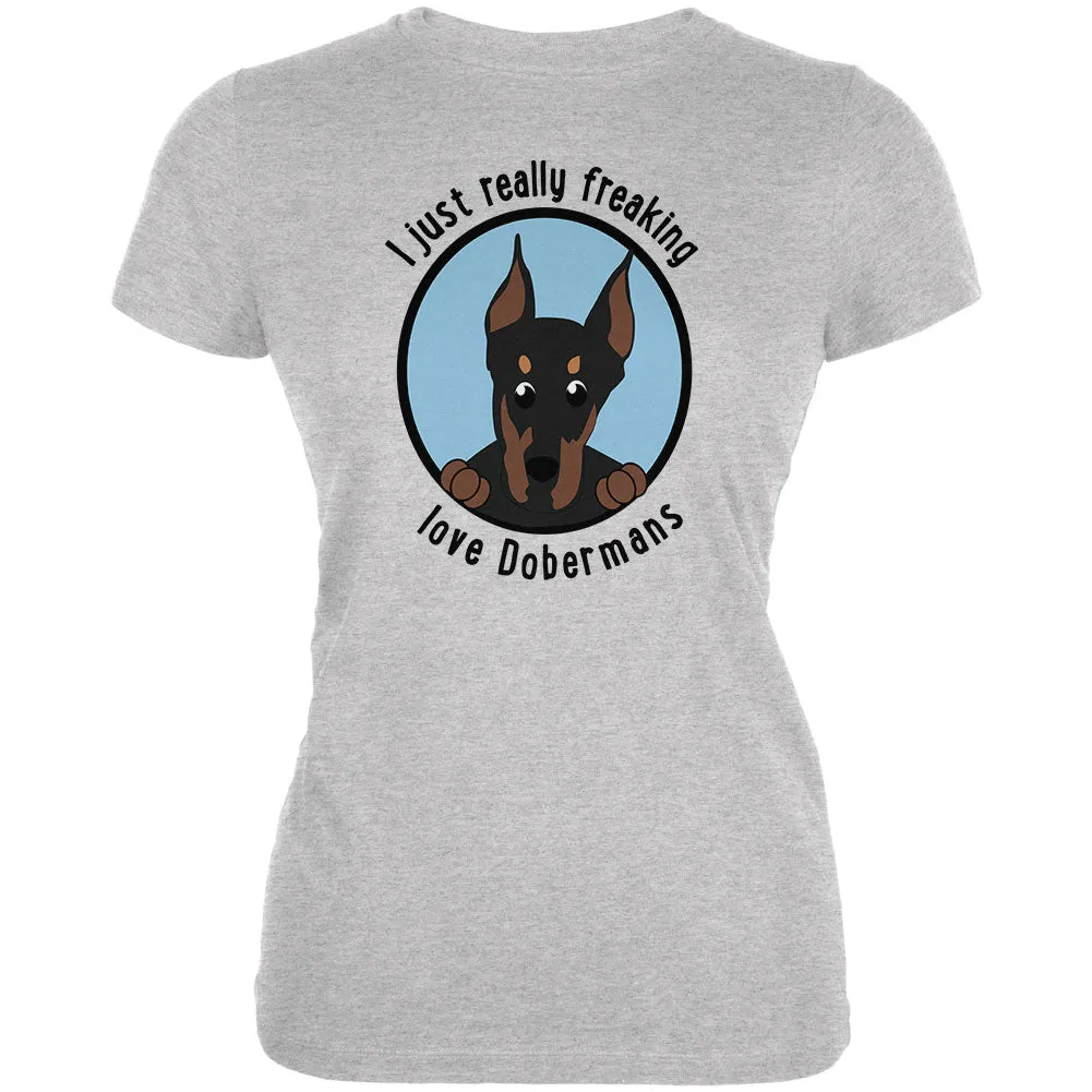 I Just Love Dobermans Juniors Soft T Shirt sold by Old Glory