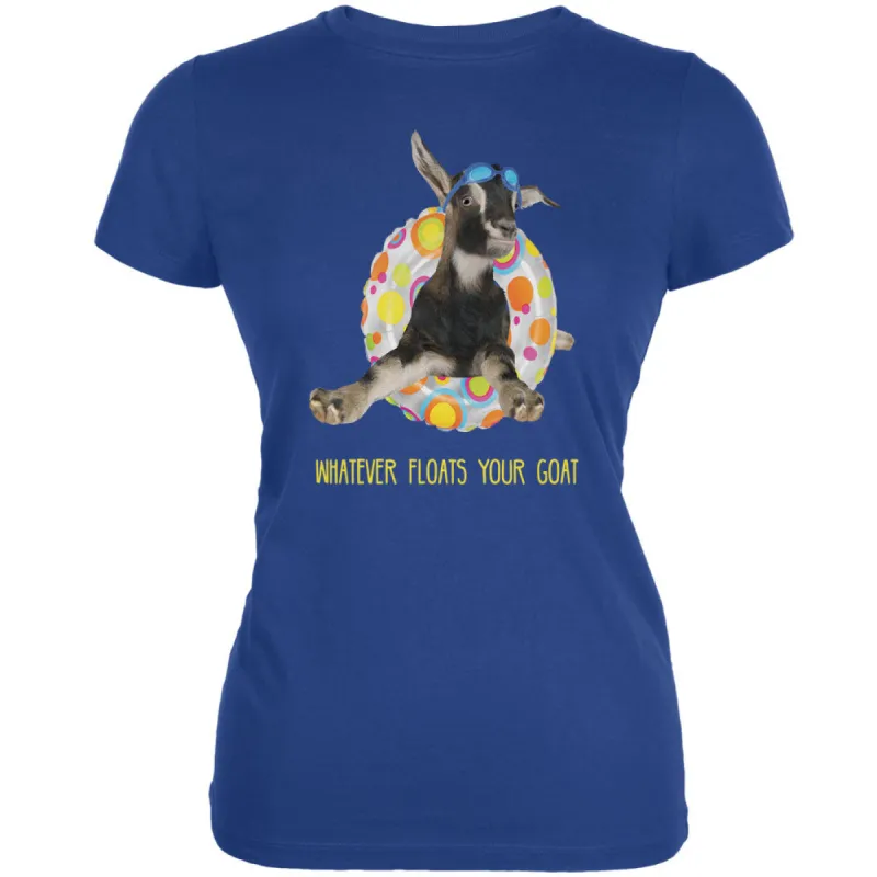 Whatever Floats your Goat Boat Royal Juniors Soft T-Shirt sold by Old Glory