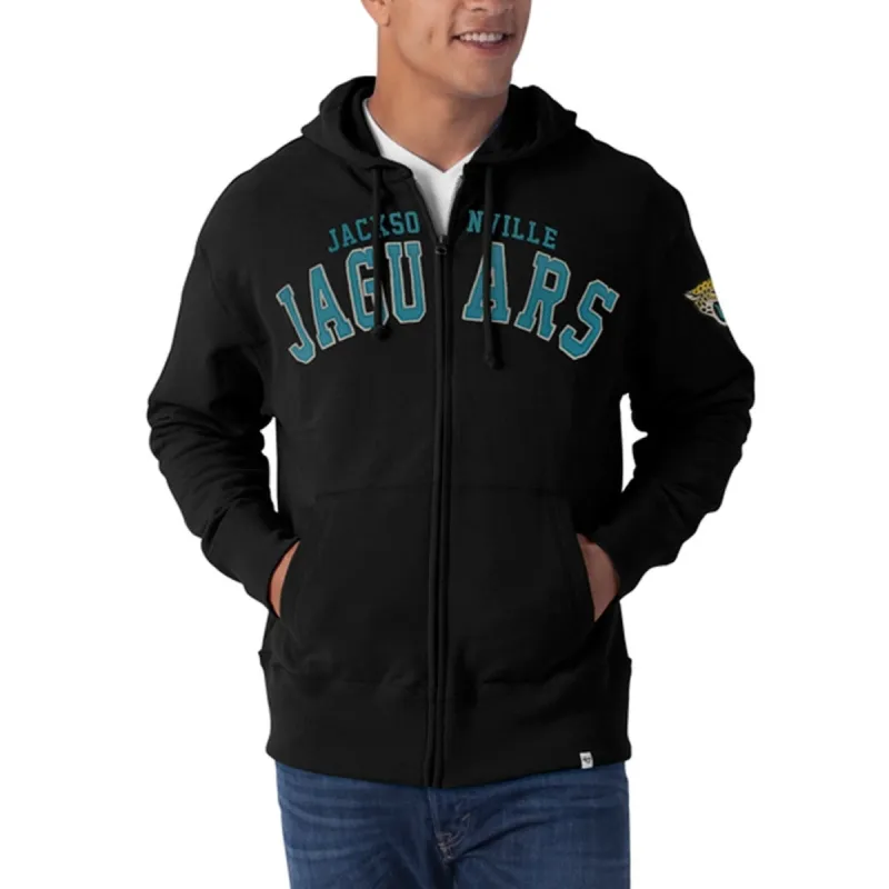 Jacksonville Jaguars - Striker Full Zip Premium Hoodie sold by Old Glory