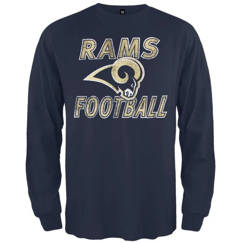St. Louis Rams - Flanker Logo Premium Long Sleeve T-Shirt sold by Old Glory