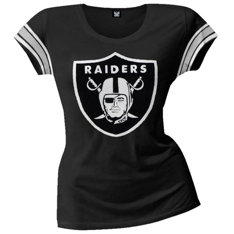 Oakland Raiders - Off Campus Juniors Premium Scoop T-Shirt sold by Old Glory