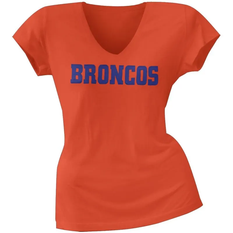 Denver Broncos - Showtime Premium Juniors V-Neck T-Shirt sold by Old Glory