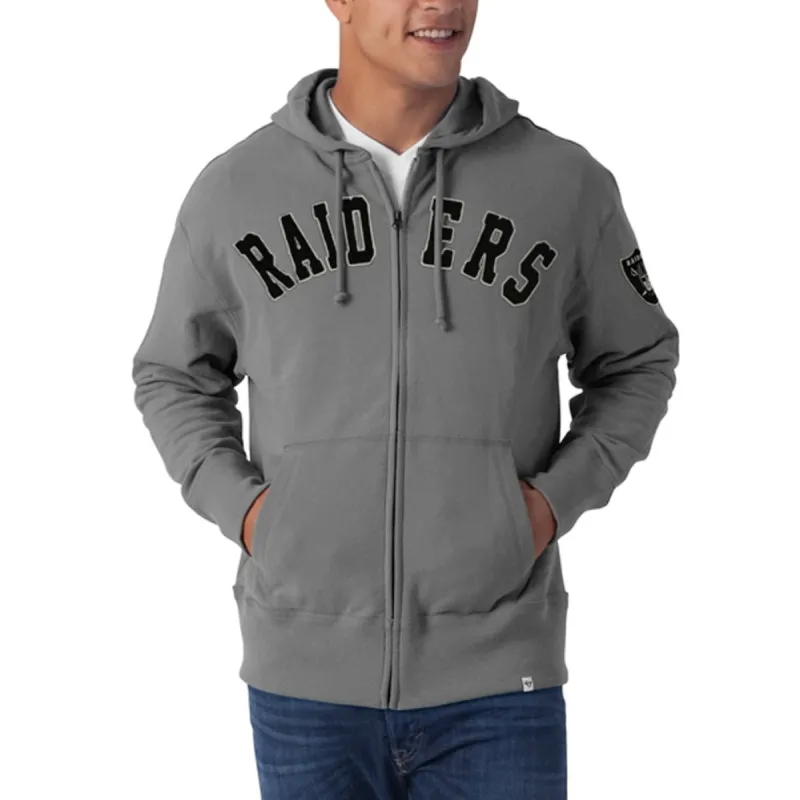 Oakland Raiders - Striker Full Zip Premium Hoodie sold by Old Glory