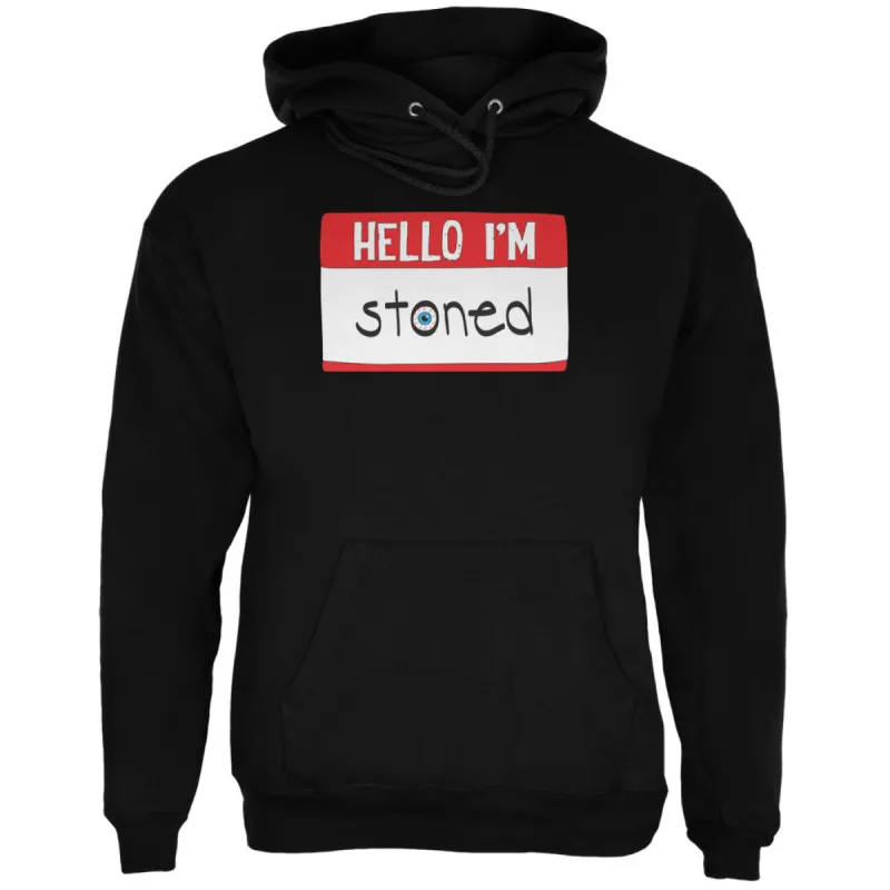 Halloween Hello I'm Stoned Mens Hoodie sold by Old Glory