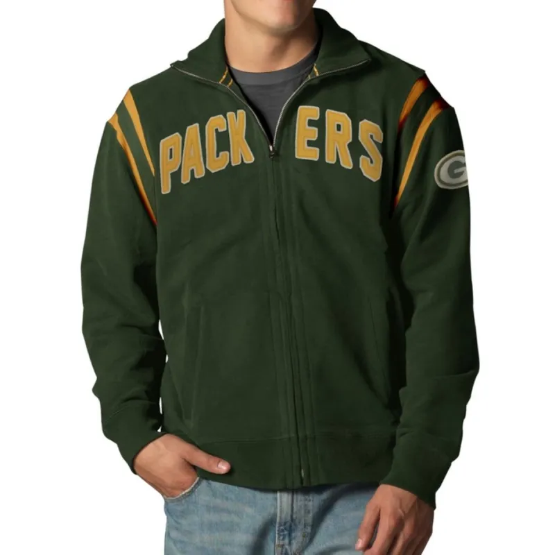 Green Bay Packers - Heisman Premium Track Jacket sold by Old Glory