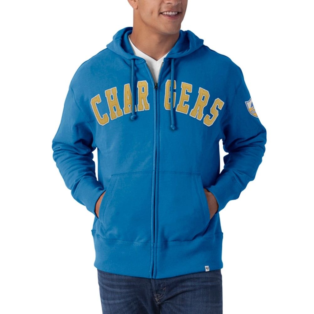 San Diego Chargers - Striker Full Zip Premium Hoodie sold by Old Glory