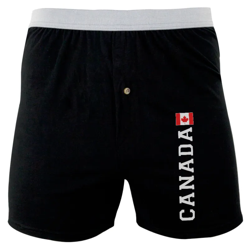 Canada Flag World Cup Soft Knit Boxer sold by Old Glory