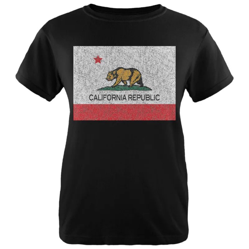 California Republic Bear Womens T Shirt sold by Old Glory