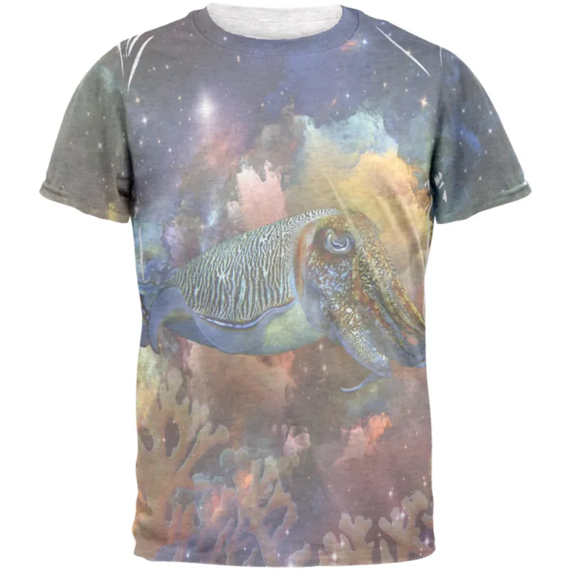 Cuttlefish In Space Mens T Shirt sold by Old Glory