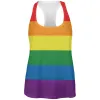 Rainbow Gay Pride Flag All Over Womens Work Out Tank Top sold by Old Glory