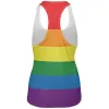 Rainbow Gay Pride Flag All Over Womens Work Out Tank Top sold by Old Glory