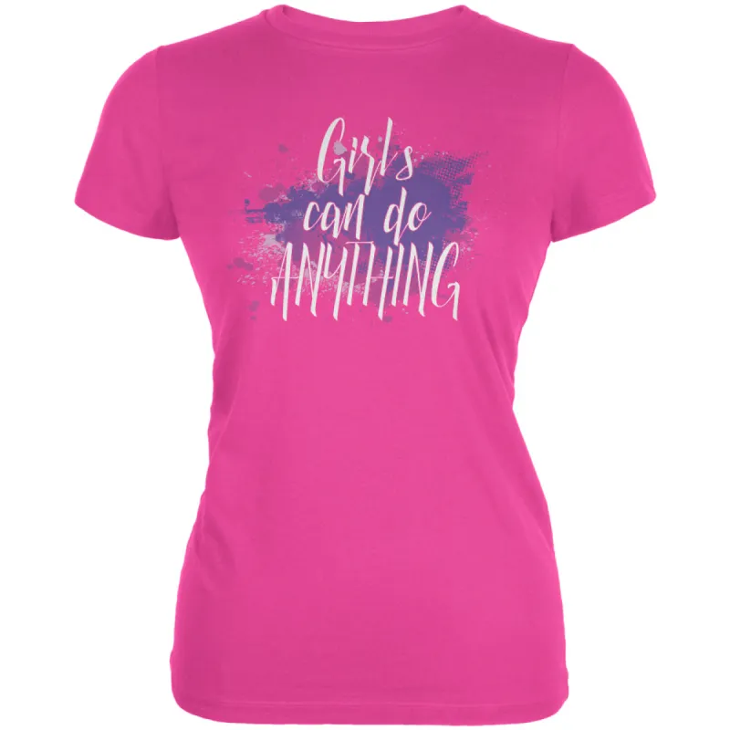 Girls Can Do Anything Girl Power Juniors Soft T Shirt sold by Old Glory