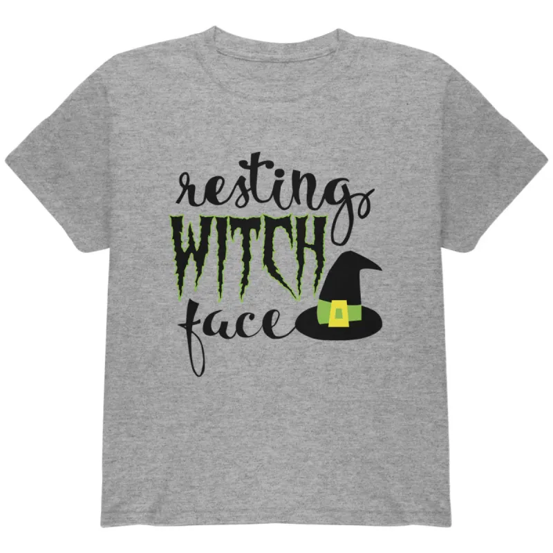 Halloween Resting Witch Face Youth T Shirt sold by Old Glory