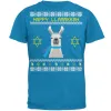 Llama Llamakkah Ugly Hanukkah Sweater Royal Mens T Shirt sold by Old Glory