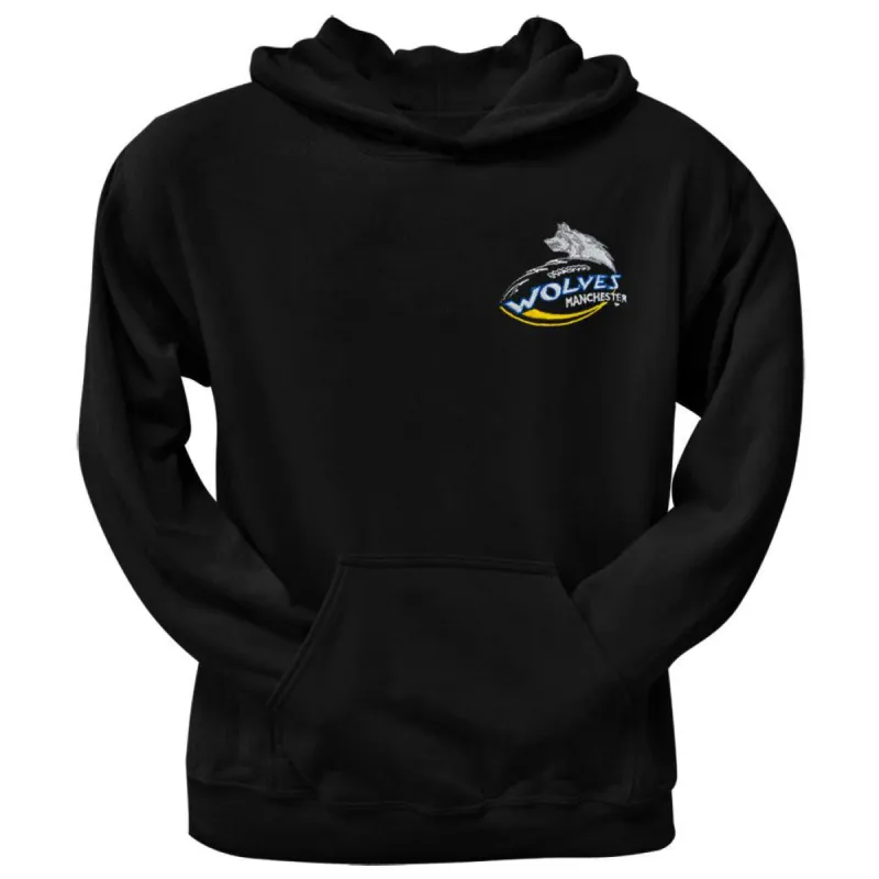 Manchester Wolves - Embroidered Crest Black Sweatshirt sold by Old Glory