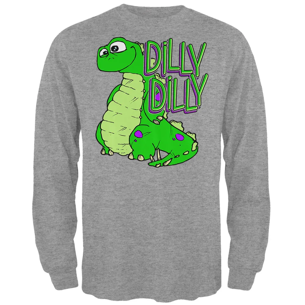 Dilly Dilly Dino Mens Long Sleeve T Shirt sold by Old Glory