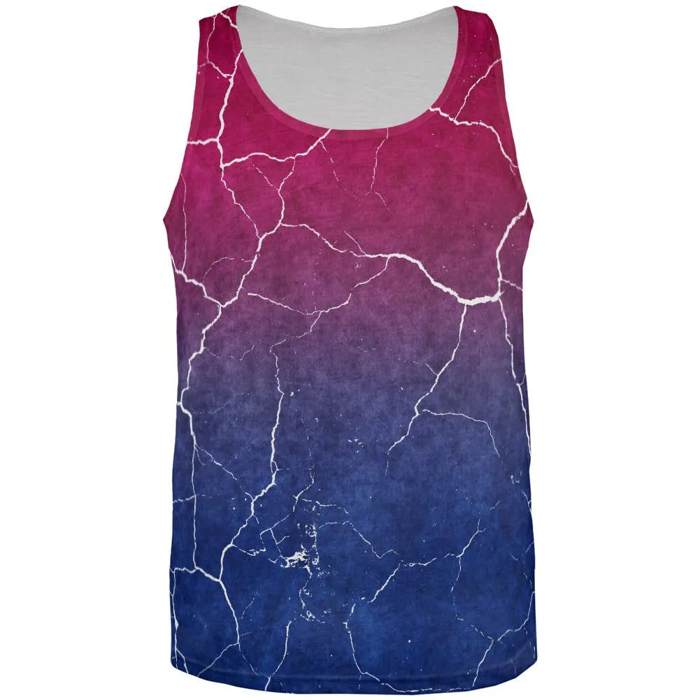 Distressed Bi-Sexual Gradient Flag All Over Mens Tank Top sold by Old Glory