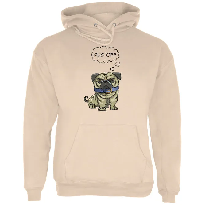 Pug Off Funny Mens Hoodie sold by Old Glory
