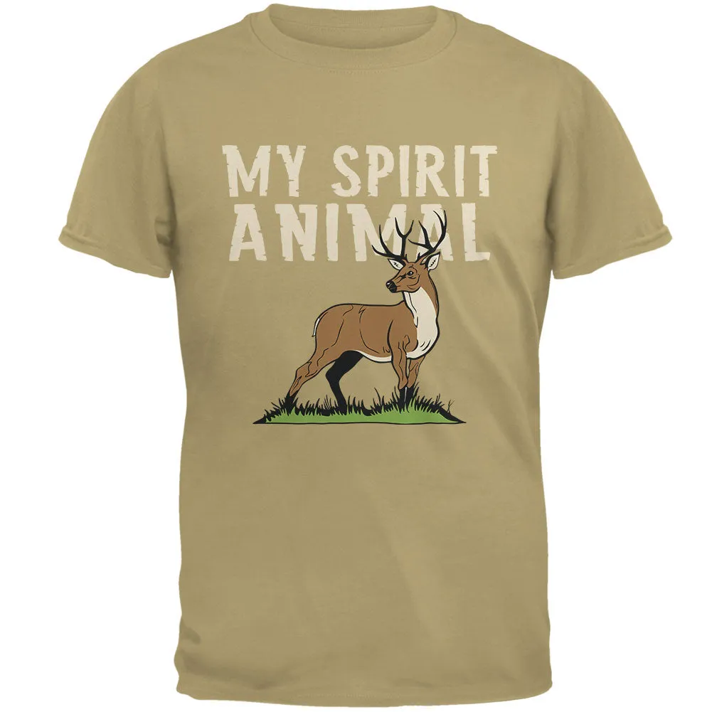 My Spirit Animal Deer Tan Adult T-Shirt sold by Old Glory