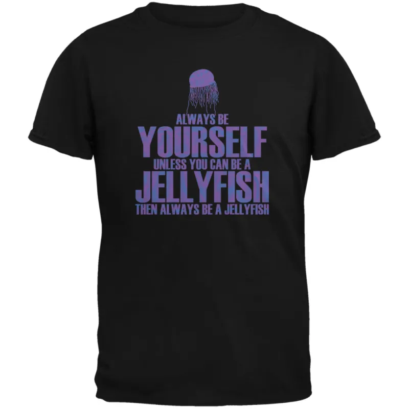 Always Be Yourself Jellyfish Black Youth T-Shirt sold by Old Glory