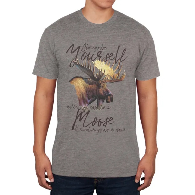 Always Be Yourself Unless Moose Mens Soft T Shirt sold by Old Glory product image thumbnail 2