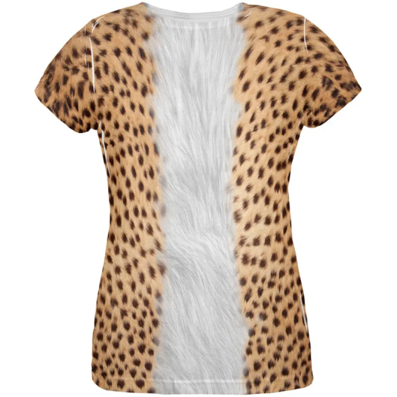 Halloween Costume Cheetah All Over Womens T Shirt Costume sold by Old Glory