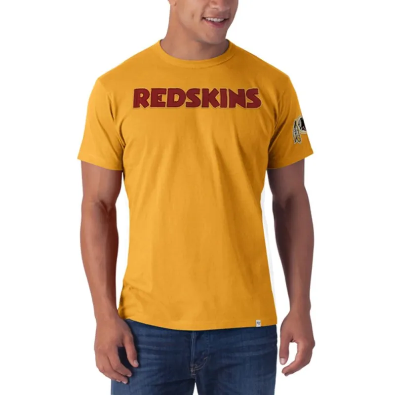 Washington Redskins - Logo Fieldhouse Premium Yellow T-Shirt sold by Old Glory